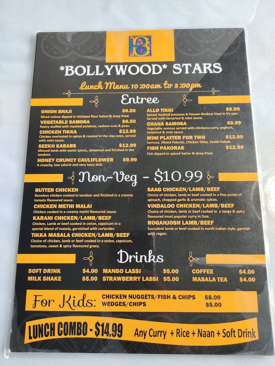 Menu Bollywood Indian Restaurant Gisborne-6